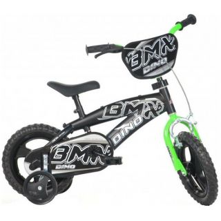 DINO Bikes - Dětské kolo 12" BMX černé