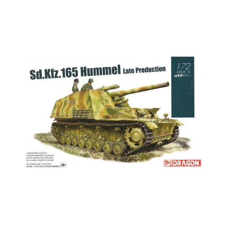 Model Kit tank 7628 - Sd.Kfz.165 Hummel Late Production w/NEO Tracks (1:72)