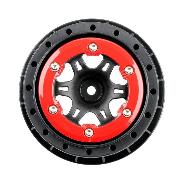 Pro-Line disk 2.2/3.0" Split Six zadní H12 červeno-černý (2)