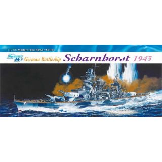Model Kit loď 1040 - GERMAN BATTLESHIP SCHARNHORST 1943 (SMART KIT) (1:350)