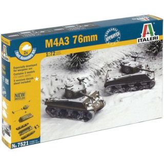 Fast Assembly tanky 7521 - M4A3 76mm (1:72)