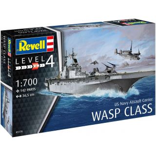 Plastic ModelKit loď 05178 - Assault Carrier USS WASP CLASS (1:700)
