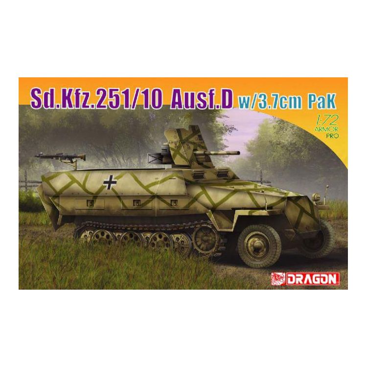 Model Kit military 7280 - Sd.Kfz.251/10 Ausf.D w/3.7cm PaK (1:72)