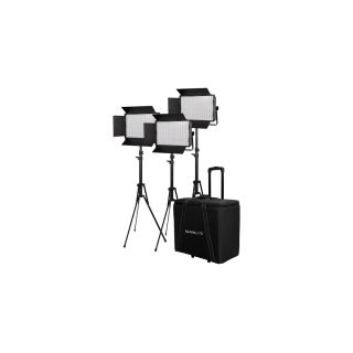 Kit Nanlite 3 light kit 900DSA w/Trolley Case &amp, Light Stand