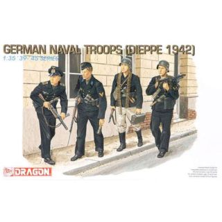 Model Kit figurky 6087 - GERMAN NAVAL TROOPS (DIEPPE 1942) (1:35)