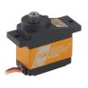 Digitální micro servo s stejnosměrným motorem a kovovými převody, 1x kuličkové ložisko, 1,8/2.2kg při 4,8/6,0V a 0,13/0,09s na 4,8/6,0V, váha 14,0g, 22,8x12x25,4mm. Provozní napětí 4,8 - 6,0V.