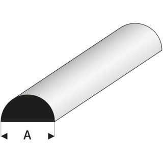 Raboesch profil ASA půlkulatý 2x1000mm