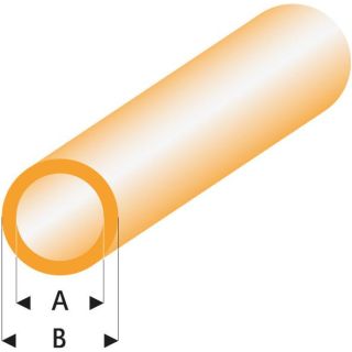 Raboesch profil ASA trubka transparentní oranžová 3x4x330mm (5)