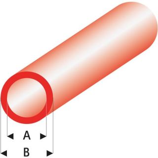 Raboesch profil ASA trubka transparentní červená 4x5x330mm (5)