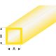 Raboesch profil ASA trubka čtvercová transparentní žlutá 3x4x330mm (5)