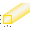 Raboesch profil ASA trubka čtvercová transparentní žlutá 4x5x330mm (5)