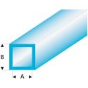 Raboesch profil ASA trubka čtvercová transparentní modrá 5x6x330mm (5)