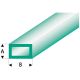 Raboesch profil ASA trubka čtyřhranná transparentní zelená 2x4x330mm (5)