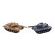 Tank RC 2ks 25cm tanková bitka + dobíjacia pack 27MHZ a 40MHz so zvukom sa svetlom v krabici 50x20