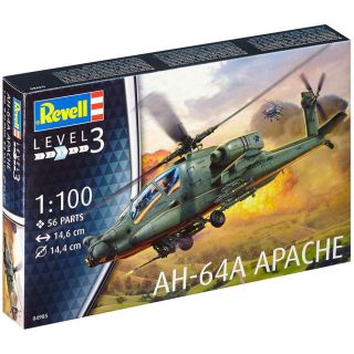 Plastic ModelKit vrtulník 04985 - AH-64A Apache (1:100)