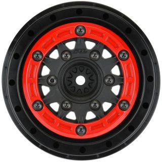 Pro-Line disk 2.2/3.0" Raid bead lock H12/H14 SC červeno-černý (2)