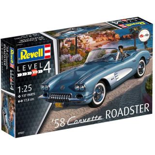 Plastic ModelKit auto 07037 - '58 Corvette Roadster (1:25)