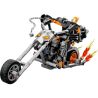 Malí superhrdinové se mohou těšit na nekonečné kreativní hraní se stavebnicí Robotický oblek a motorka Ghost Ridera od LEGO® Marvel, která přináší obřího pohyblivého robota na kolech.
