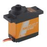 Digitální micro servo s stejnosměrným motorem a kombinace plastových a kovových převodů, 1x kuličkové ložisko, 3,1/3.9kg při 4,8/6,0V a 0,16/0,13s na 4,8/6,0V, váha 15,8g, 22,8x12,0x29,4mm. Provozní napětí 4,8 - 6,0V.