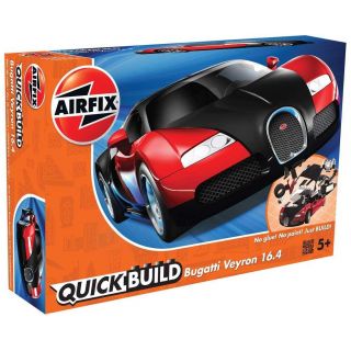 Quick Build auto J6020 - Bugatti Veyron - červená