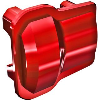 Traxxas kryt rozvodovky hliníkový červeně eloxovaný (2)