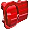 Tuningový díl pro RC modely aut Traxxas TRX-4M: kryt rozvodovky hliníkový červeně eloxovaný (2 ks).