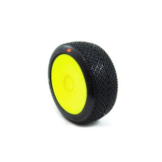 KAMIKAZE V2 BUGGY C3 (MEDIUM) nalepené gumy, žluté disky, 2 ks.