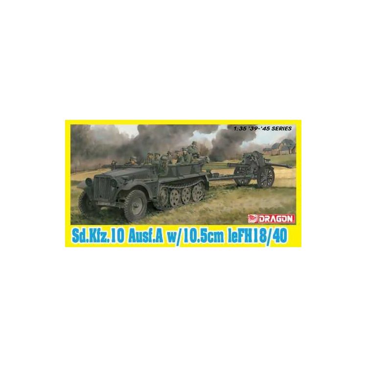 Model Kit military 6939 - Sd.Kfz.10 + 10.5cm le.SH.18 (1:35)