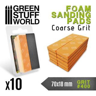 Foam Sanding Pads 400 grit 10pcs/ Penové brúsne podložky 400 10ks