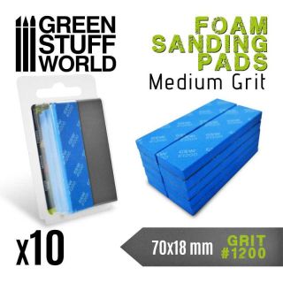 Foam Sanding Pads 1200 grit 10pcs/ Penové brúsne podložky 1200 10ks