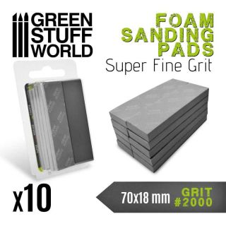 Foam Sanding Pads 2000 grit 10pcs/ Penové brúsne podložky 2000 10ks