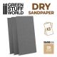 DRY SandPaper 180x90mm - DRY 120 grit - PACK x3 / Suchý 120 3ks