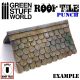 Miniature ROOF TILE Punch DARK GREY / Roof Tiles 1:76 1:48 1:43 1:35 1:30 1:22