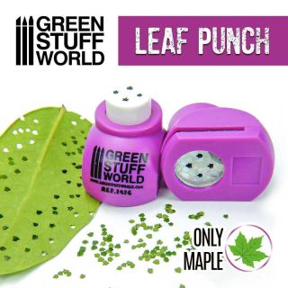 Miniature Leaf Punch MEDIUM PURPLE / Maple 1:80 1:76 1:65 1:48