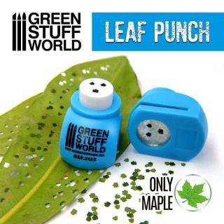 Miniature Leaf Punch MEDIUM BLUE / Maple 1:48 1:43 1:35