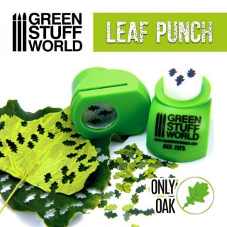 Miniature Leaf Punch LIGHT GREEN / Oak 1:30 1:22 1:16