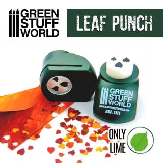 Miniature Leaf Punch DARK GREEN / Lime 1:30 1:22 1:16