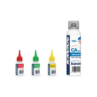 KAVAN CA PACK vteř. lepidlo 3x20g (Ř,S,H) + aktivátor 150ml (DE)