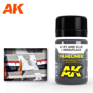 Paneliner for grey and blue camouflage 35ml