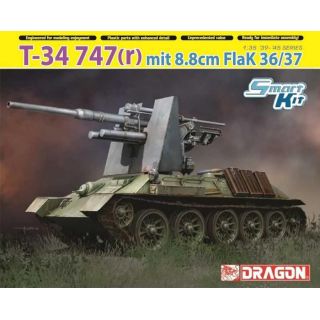 Model Kit military 6986 - T-34 747(r) with 8.8cm FlaK 36/37 (1:35)