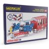 Velice oblíbená stavebnice Merkur železniční modely 032 obsahuje 300 dílků. Lze sestavit 10 různých modelů např. lokomotivu nebo nákladní vagón. Vhodné pro děti od 5 let.