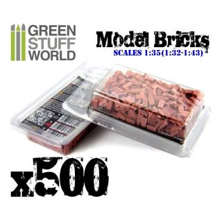 Model Bricks - Red x500 / Modelové tehly - červená x500