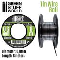Flexible tin wire roll 0.6mm / Pružný cínový drôt 0.6 mm