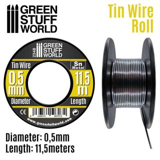 Flexible tin wire roll 0.5mm / Pružný cínový drôt 0.5 mm