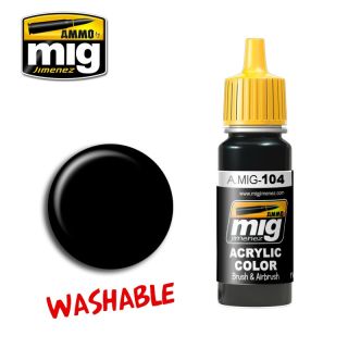 WASHABLE Black 17ml / A.MIG-104