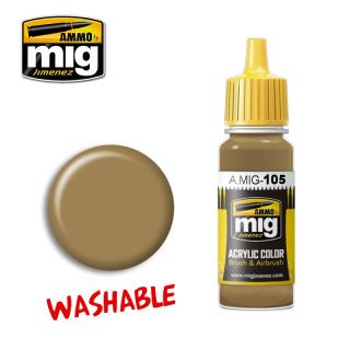 WASHABLE Dust (RAL 8000) 17ml / A.MIG-105