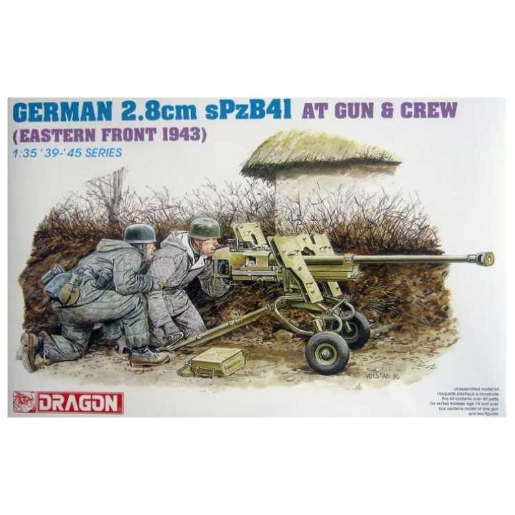 Model Kit figurky 6056 - GER.2.8cm SPZB41 AT GUN w/CREW (1:35)