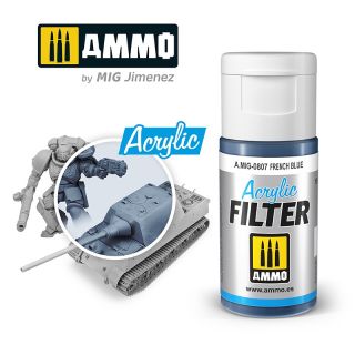 ACRYLIC FILTER French Blue 15ml / A.MIG-0807