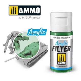 ACRYLIC FILTER Phthalo Green 15ml / A.MIG-0826