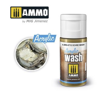 ACRYLIC WASH Ochre Wash 15ml / A.MIG-0712